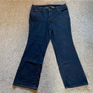 Lane Bryant Bootcut Jeans, 18, Dark Wash Blue Western Wide Leg